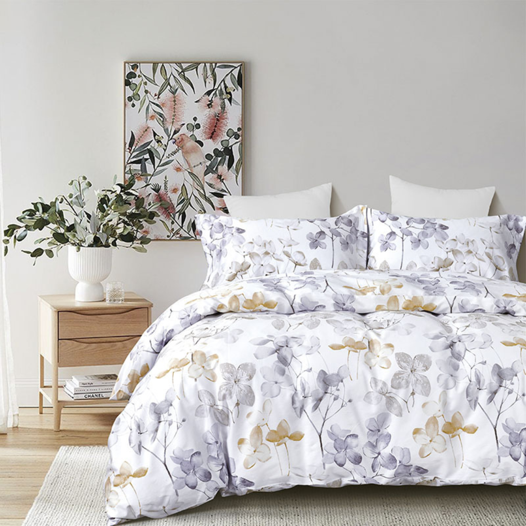 Elegance Quilt Cover w/ Pillow Sham 1200TC
